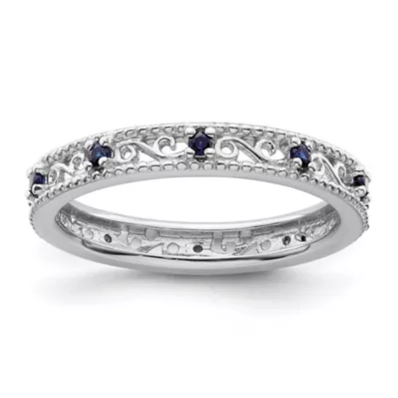 1/5 ct. t.w. Lab Created Sapphire Stackable Expressions Ring Sterling Silver