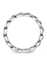 1/3 ct. t.w. Garnet Stackable Expressions Ring Sterling Silver
