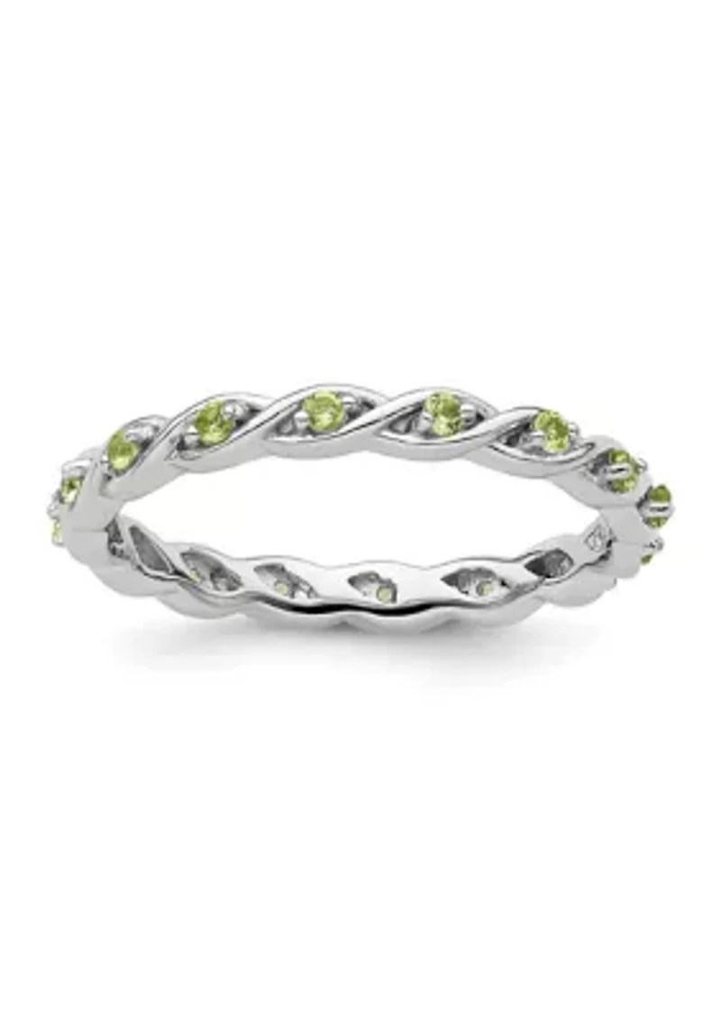 1/4 ct. t.w. Peridot Stackable Expressions Ring Sterling Silver