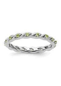 1/4 ct. t.w. Peridot Stackable Expressions Ring Sterling Silver