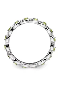 1/4 ct. t.w. Peridot Stackable Expressions Ring Sterling Silver