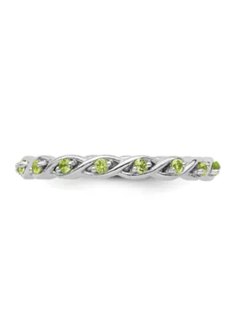 1/4 ct. t.w. Peridot Stackable Expressions Ring Sterling Silver