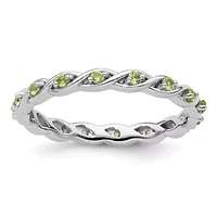 1/4 ct. t.w. Peridot Stackable Expressions Ring Sterling Silver