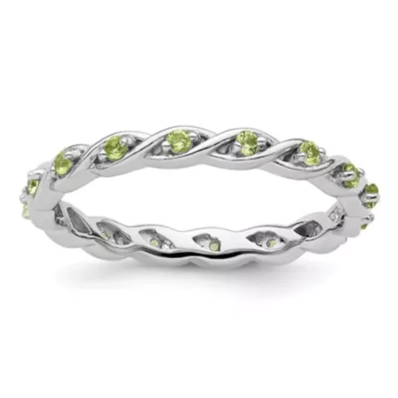 1/4 ct. t.w. Peridot Stackable Expressions Ring Sterling Silver