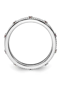 1/5 ct. t.w. Garnet Stackable Expressions Ring Sterling Silver