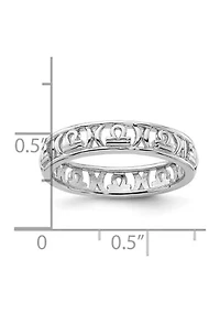 Sterling Silver Stackable Expressions Libra Zodiac Ring