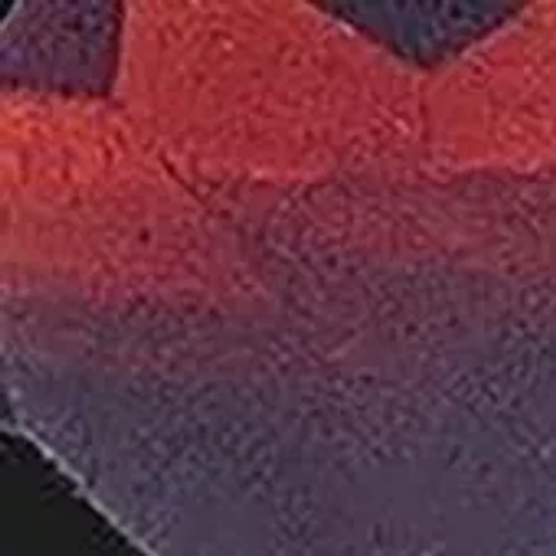 1.1 ct. t.w. Garnet and Peridot Stackable Expressions Rhodium-plated Apple Ring Sterling Silver