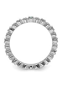 1/4 ct. t.w. Blue Topaz and 1/10 Diamond Stackable Expressions Ring Sterling Silver