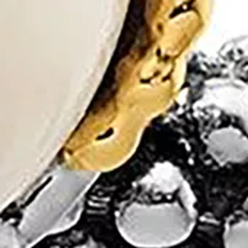 Sterling Silver and 14K Yellow Gold Stackable Expressions 7.0-7.5mm White Freshwater Cultured Pearl Ring