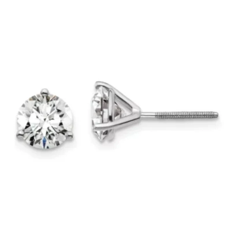 Lab Created 2 ct. t.w. Diamond Stud Earrings 14K Yellow Gold