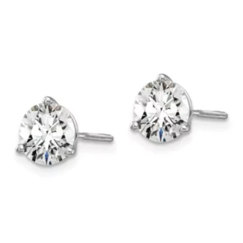 Lab Created 2 ct. t.w. Diamond Stud Earrings 14K Yellow Gold