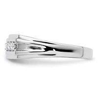 Lab Created 1/6 ct. t.w. Grown Diamond Men's Ring 14K White Gold