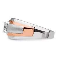 Lab Created 3/4 ct. t.w. Grown Diamond VS/SI GHI, Men's Ring 10K Two-Tone