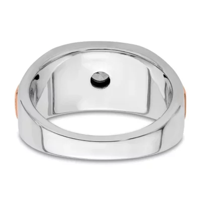 Lab Created 3/4 ct. t.w. Grown Diamond VS/SI GHI, Men's Ring 10K Two-Tone