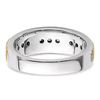 Lab Created 1/2 ct. t.w. Grown Diamond Men's Ring 14K Two-Tone