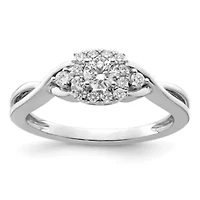 Lab Created 3/8 ct. t.w. Grown Diamond VS/SI GH, Complete Bypass Ring 14K White Gold