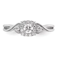 Lab Created 3/8 ct. t.w. Grown Diamond VS/SI GH, Complete Bypass Ring 14K White Gold