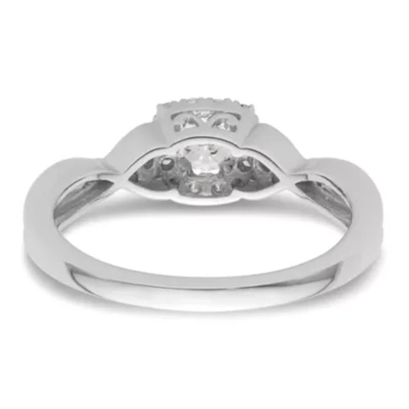 Lab Created 3/8 ct. t.w. Grown Diamond VS/SI GH, Complete Bypass Ring 14K White Gold
