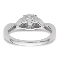 Lab Created 3/8 ct. t.w. Grown Diamond VS/SI GH, Complete Bypass Ring 14K White Gold