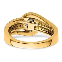 Lab Created 3/4 ct. t.w. Grown Diamond VS/SI GH, Complete Engagement Ring 14K Yellow Gold