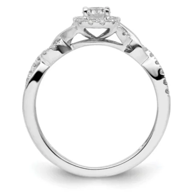 Lab Created 1/2 ct. t.w. Grown Diamond VS/SI GH, Complete Bypass Ring 14K White Gold