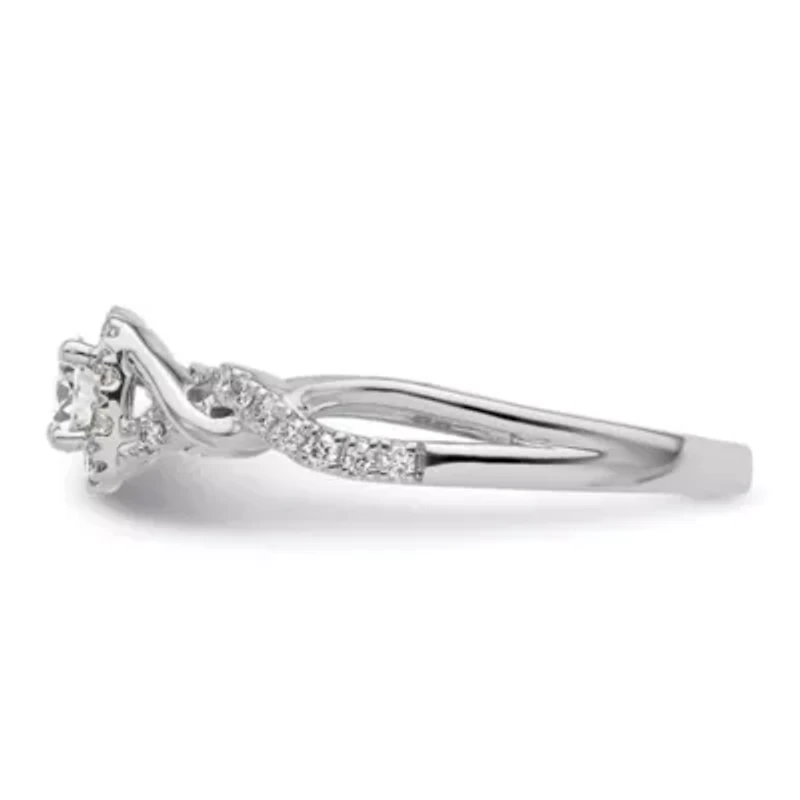 Lab Created 1/2 ct. t.w. Grown Diamond VS/SI GH, Complete Bypass Ring 14K White Gold