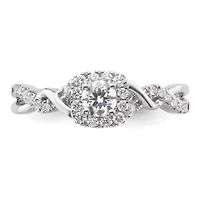 Lab Created 1/2 ct. t.w. Grown Diamond VS/SI GH, Complete Bypass Ring 14K White Gold