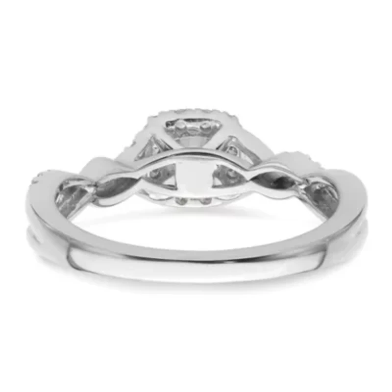 Lab Created 1/2 ct. t.w. Grown Diamond VS/SI GH, Complete Bypass Ring 14K White Gold