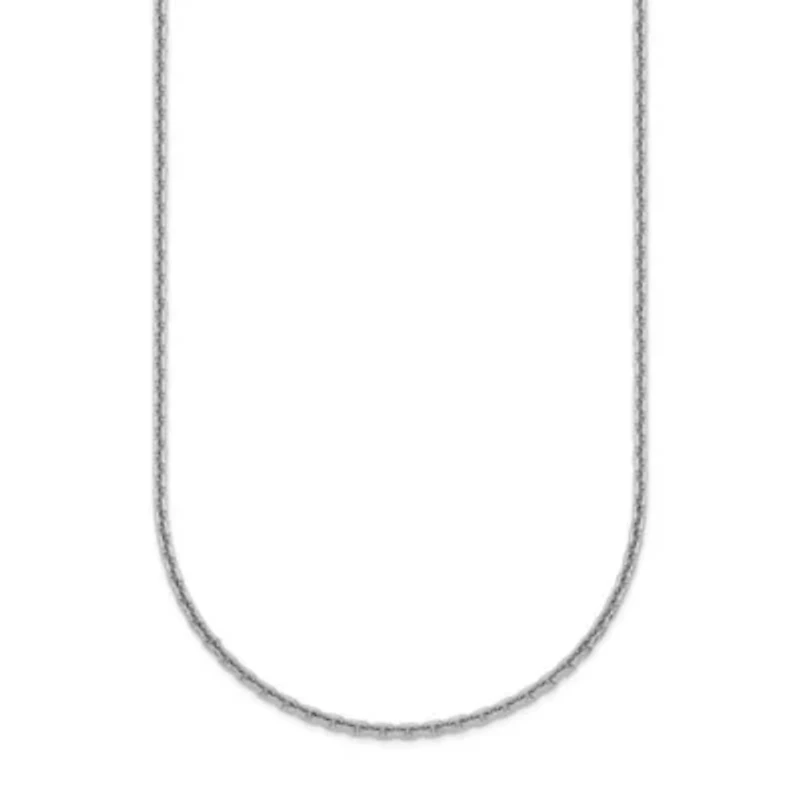 Sterling Silver Rhodium-plated 1.8mm Cable 20-inch Chain Necklace