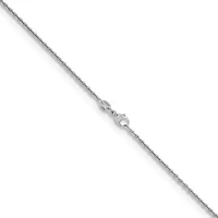 Sterling Silver Rhodium-plated 1.8mm Cable 20-inch Chain Necklace
