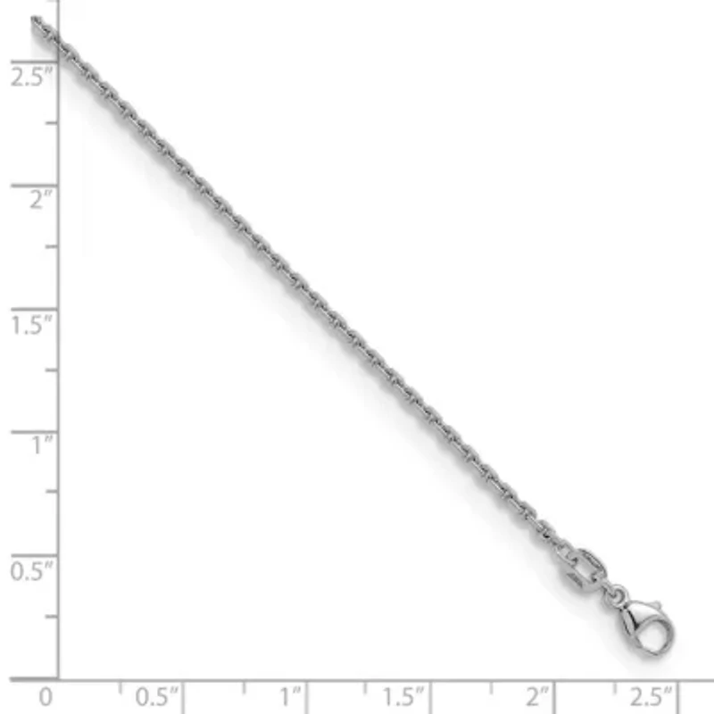 Sterling Silver Rhodium-plated 1.8mm Cable 20-inch Chain Necklace