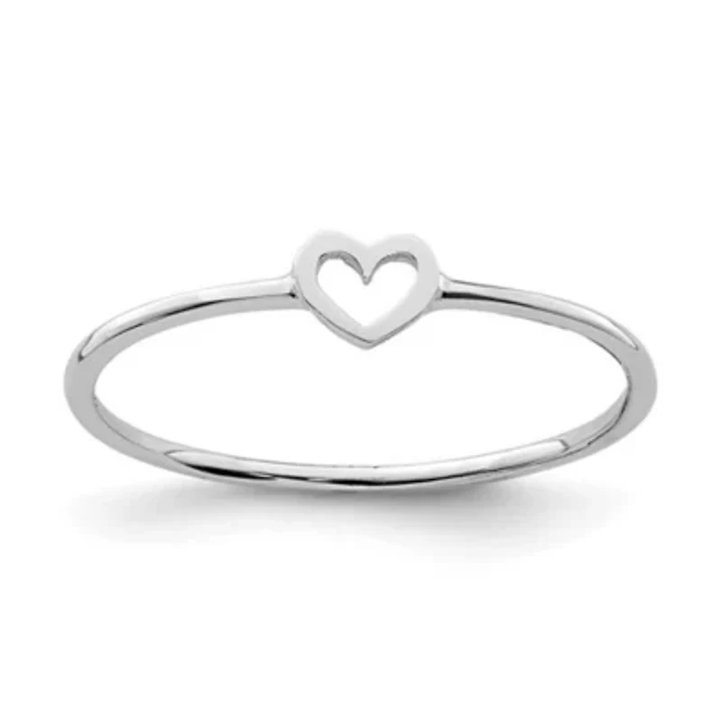 14K Yellow Gold Polished Heart Ring