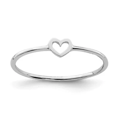 14K Yellow Gold Polished Heart Ring