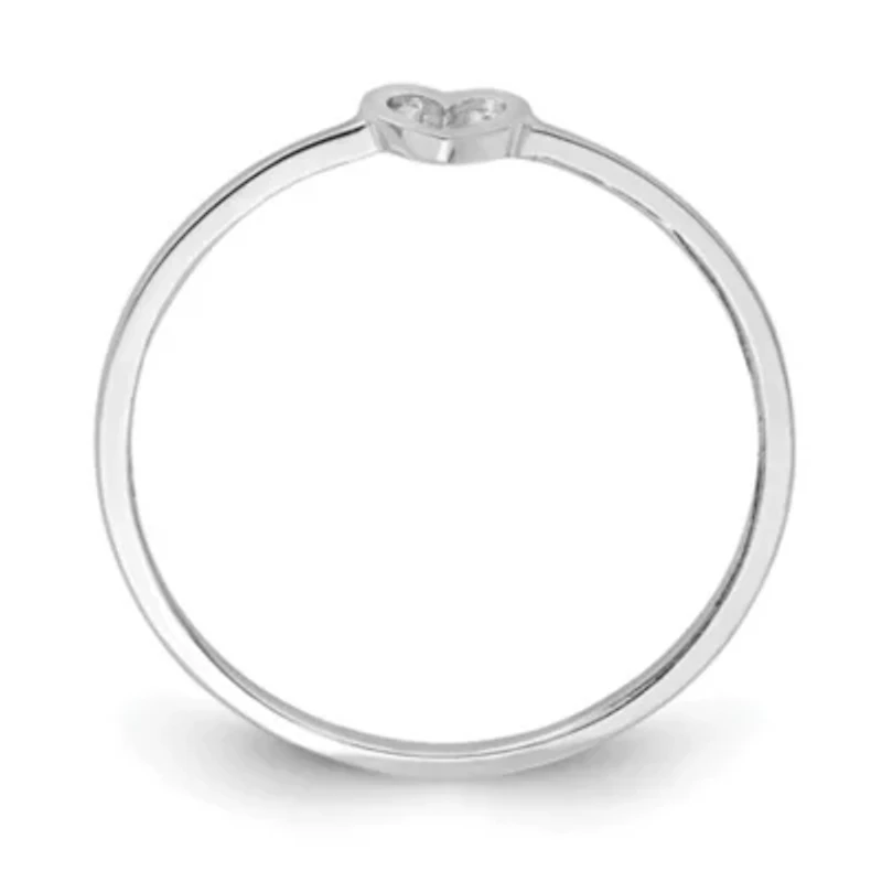 14K Yellow Gold Polished Heart Ring