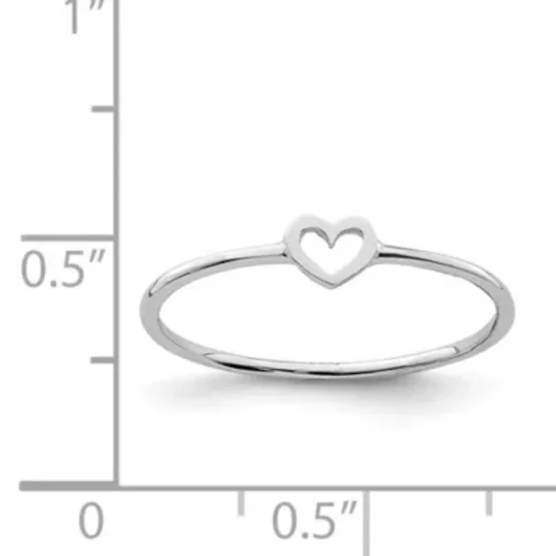 14K Yellow Gold Polished Heart Ring
