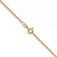 14K Yellow Gold 1.5mm Cable Chain Necklace