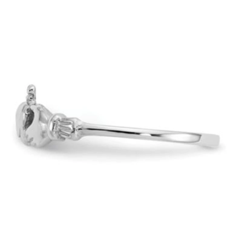 14K White Gold Child's Claddagh Ring