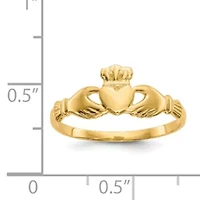 14K Yellow Gold Claddagh Ring