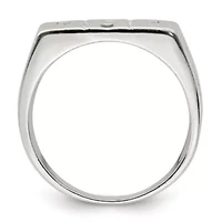 Sterling Silver Solid Dad Ring