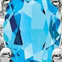 1/2 ct. t.w. Light Swiss Blue Topaz Ring Rhodium-plated Sterling Silver