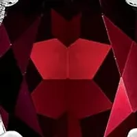 1 ct. t.w. Garnet and Diamond Accent Ring Rhodium-plated Sterling Silver