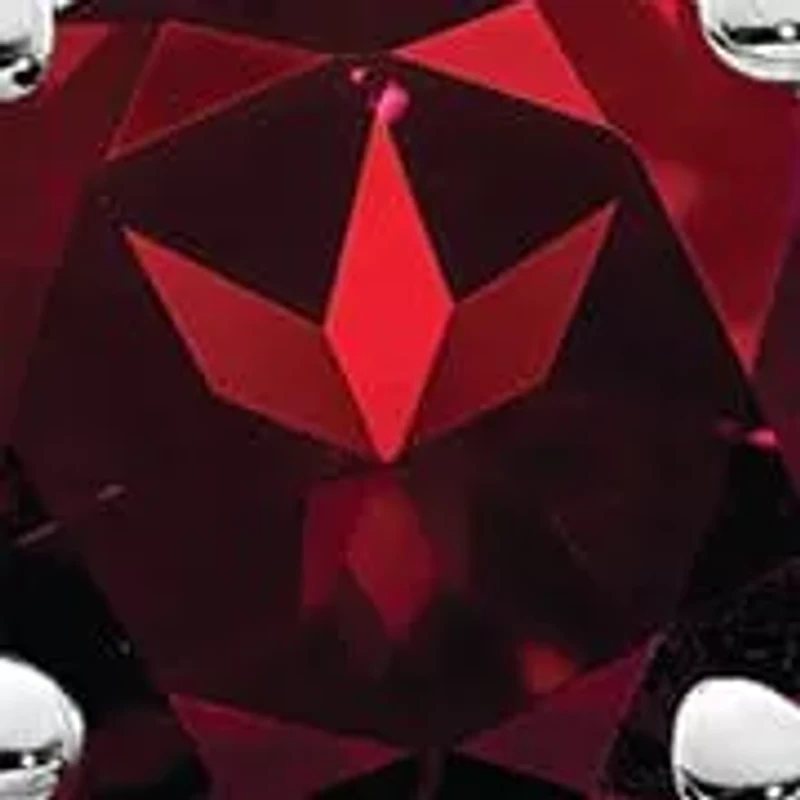 5/8 ct. t.w. Garnet and Diamond Accent Ring Rhodium-plated Sterling Silver