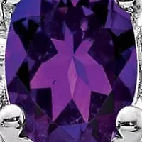 3/8 ct. t.w. Amethyst Ring Rhodium-plated Sterling Silver