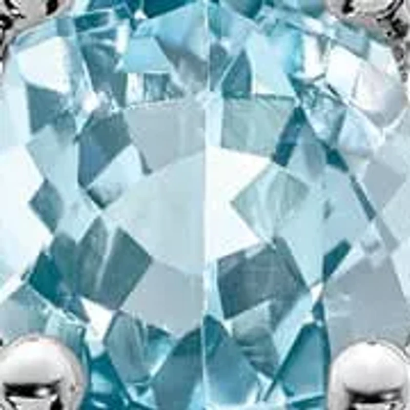 1/2 ct. t.w. Light Swiss Blue Topaz Ring Rhodium-plated Sterling Silver