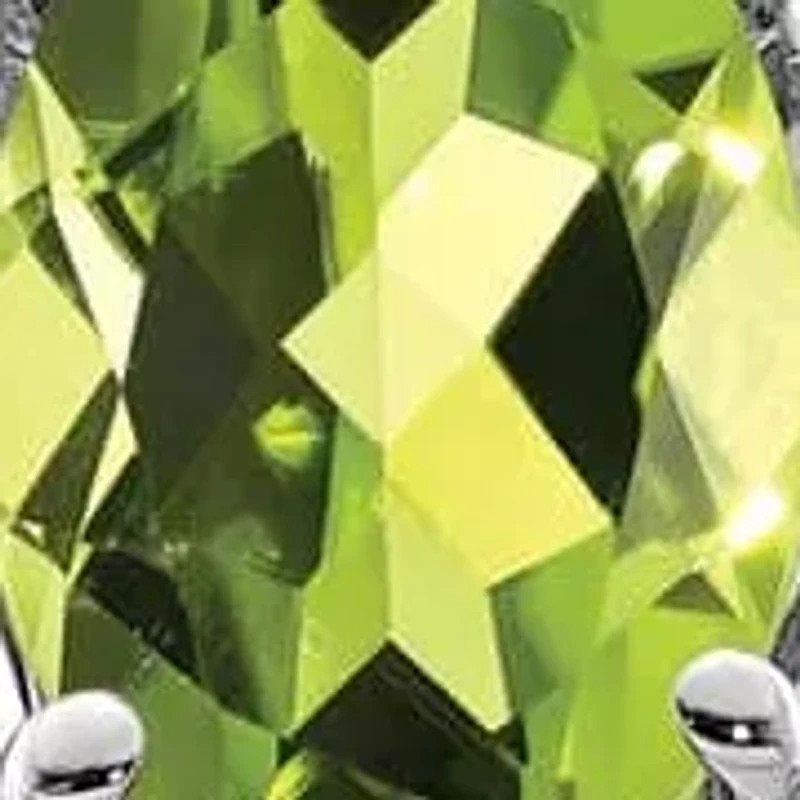 1/2 ct. t.w. Peridot and Diamond Accent Ring Rhodium-plated Sterling Silver