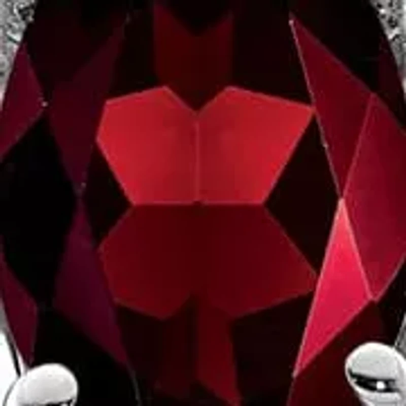 1/2 ct. t.w. Garnet and Diamond Accent Ring Rhodium-plated Sterling Silver
