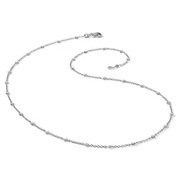 Lab Created Grown Diamond Bezel Set Polished Station Necklace Platinum