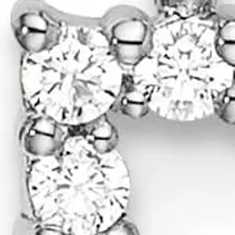 Lab Created Lab Grown Diamond VS/SI+ G+ Initial Pendant in 14K Gold