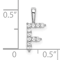 Lab Created Lab Grown Diamond VS/SI+ G+ Initial Pendant in 14K Gold