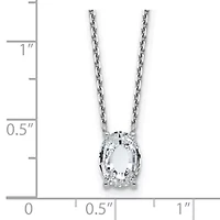 Lab Created Lab Grown Diamond VS+ F+ 18-inch Initial Necklace in 14K Gold